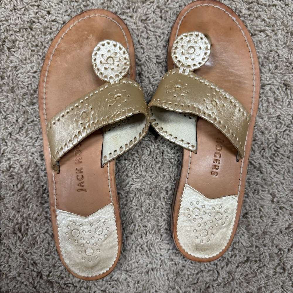 Jack Rogers Women's Gold Sandals